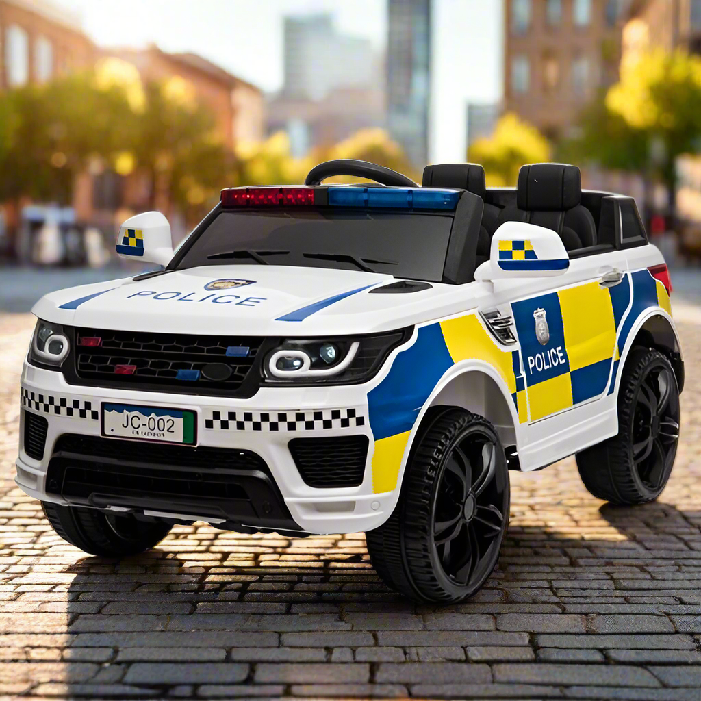 Kids Electric 12V Ride On SUV Off Road Police Car Kiddies Motors