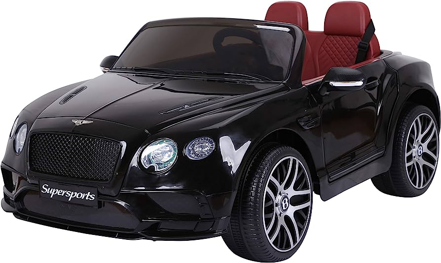 Licensed Bentley Supersports 2 seater Kids 12V Ride On Car with parental controller in Black