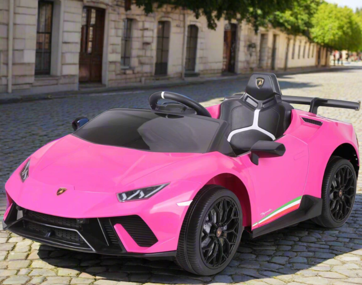 Licensed Lamborghini Huracan Kids Electric Ride On Car In Pink with pa Kiddies Motors