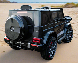 Licensed Mercedes G63 12v Optional High Door Kids Ride On Car Jeep-  Black