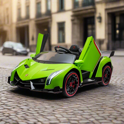 Licensed Lamborghini Veneno 2 Seater Kids 24V Ride On Car In Green