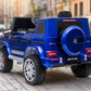 Licensed Mercedes G63  G wagon 12V Optional High Door Kids Ride On Car - Metallic Blue