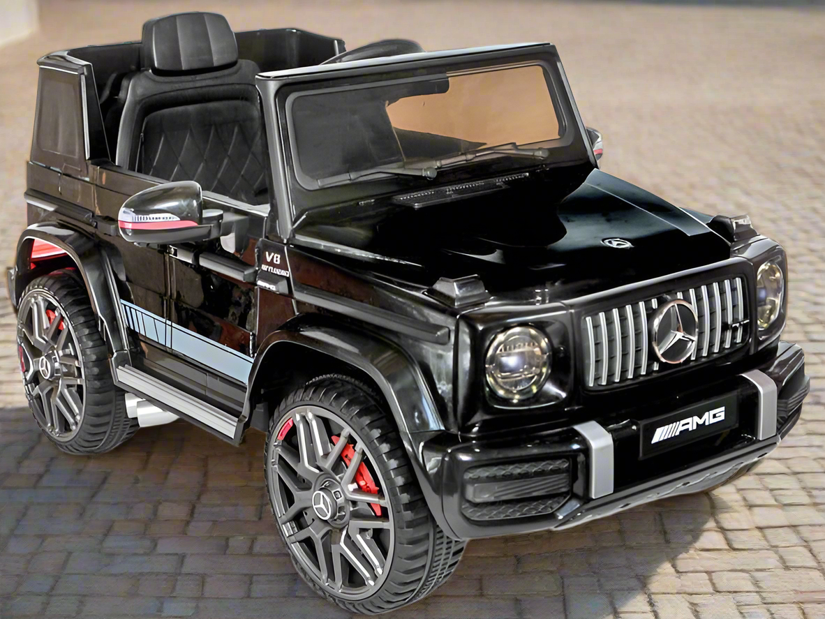 Kids Mercedes G63 G Wagon Electric Ride On Car With Parental Control in Black