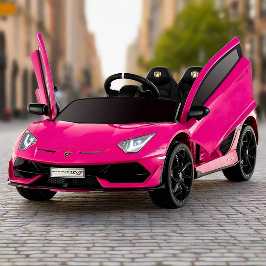Licensed Lamborghini Aventador SVJ Large size Electric Ride On Car In Pink