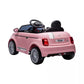 Kids Fiat 500 Pink 12v Electric Ride-on Car