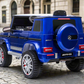 Licensed Mercedes G63  G wagon 12V Optional High Door Kids Ride On Car - Metallic Blue