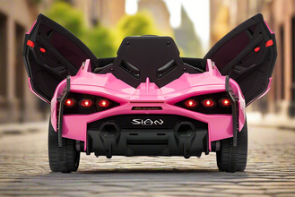 Licensed Lamborghini Sian 12V Electric Ride On Car With MP4 Screen and parental control - Pink