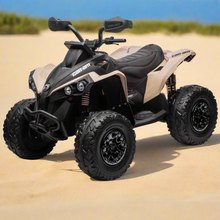 Can-Am Kids 24V Electric Ride On Quad Bike - Khaki