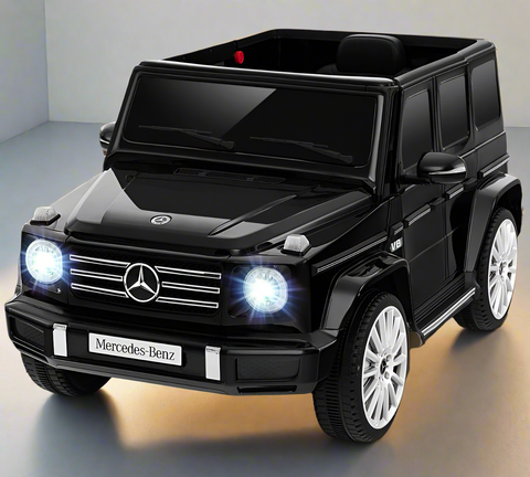 Mercedes G500 G Wagon Kids 12V Electric Ride On Jeep In Black