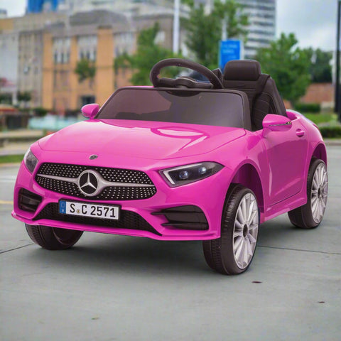 Kids Mercedes CLS Coupe Electric Ride-on Car 12v with Parent Remote - PINK