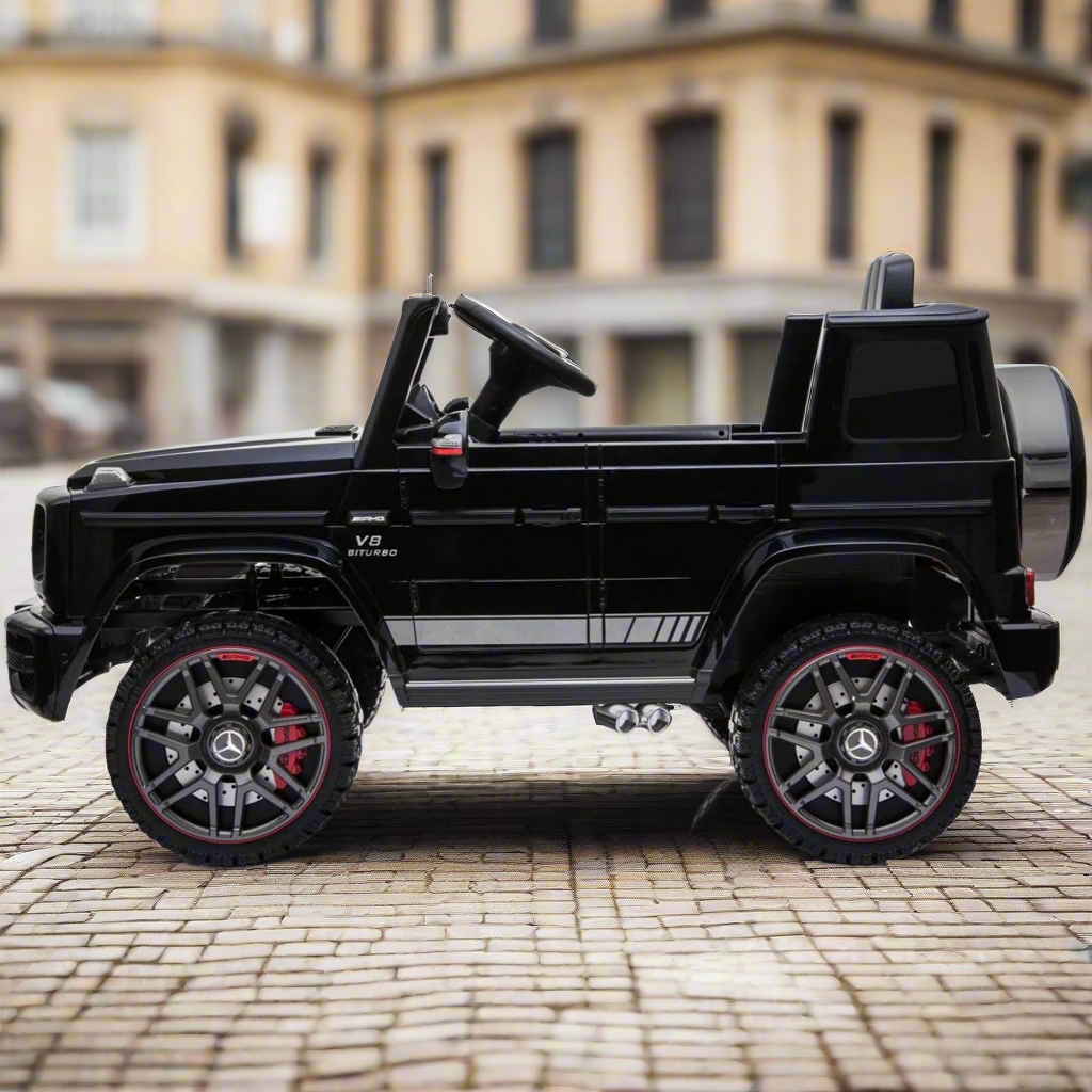 Kids Mercedes G63 G Wagon Electric Ride On Car With Parental Control in Black