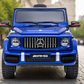 Licensed Mercedes G63  G wagon 12V Optional High Door Kids Ride On Car - Metallic Blue