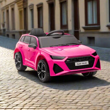 Licensed 12V Audi RS6 Avant Kids Ride On Car With MP4 - Pink