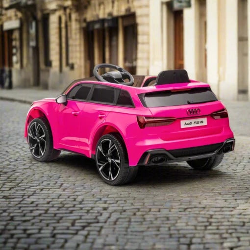 Licensed 12V Audi RS6 Avant Kids Ride On Car With MP4 - Pink