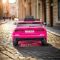 Licensed 12V Audi RS6 Avant Kids Ride On Car With MP4 - Pink