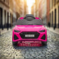 Licensed 12V Audi RS6 Avant Kids Ride On Car With MP4 - Pink