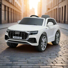 Audi Q8 S Line Kids 12V Licensed Ride on Car with parental control In White