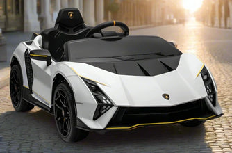 Licensed Lamborghini Autentica 12V Kids Ride on Car With Remote - White