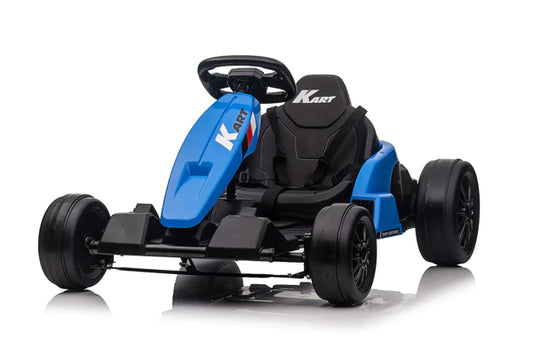 Top Driver Kart 24V Drift Electric Kids Ride on Go Kart - Blue