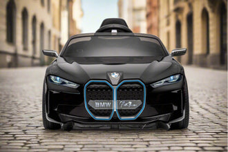 BMW i4 Licensed Kids 12V Electric Ride On Car with parental control In Black