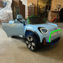 Mini Cooper Aceman 12v Kids Ride on Car With Remote - Blue