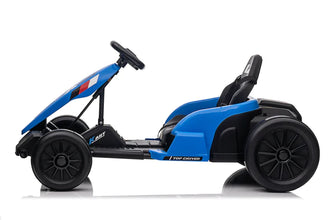 Top Driver Kart 24V Drift Electric Kids Ride on Go Kart - Blue