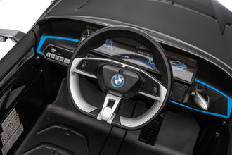 BMW i4 Licensed Kids 12V Electric Ride On Car with parental control In Black