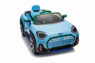 Mini Cooper Aceman 12v Kids Ride on Car With Remote - Blue