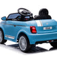 Fiat 500 12v Children Ride On Electric Car - Blue