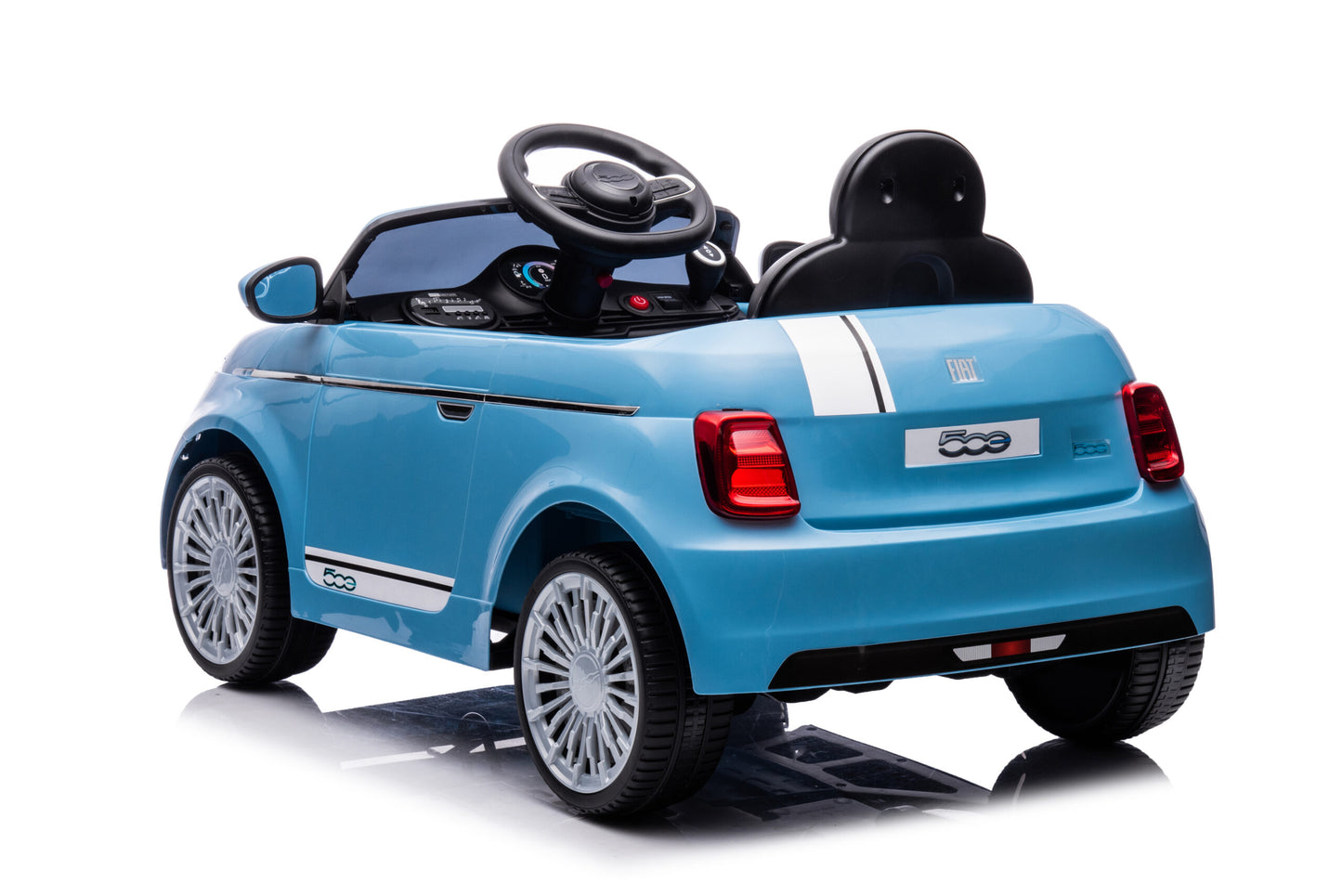 Fiat 500 12v Children Ride On Electric Car - Blue