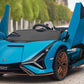 24V Kids Ride on Car Lamborghini Sian 2 Seater with Remote & Drift Function - Blue