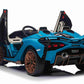 24V Kids Ride on Car Lamborghini Sian 2 Seater with Remote & Drift Function - Blue