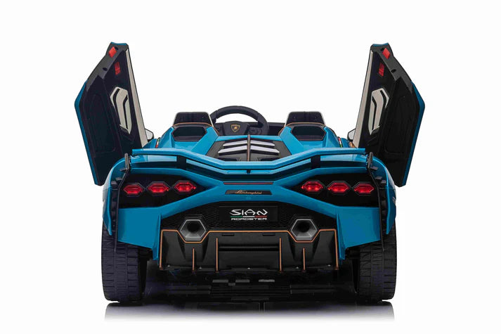 24V Kids Ride on Car Lamborghini Sian 2 Seater with Remote & Drift Function - Blue