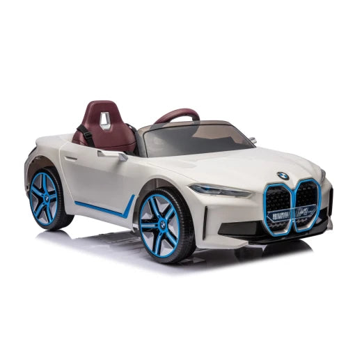 Kids BMW I4 Electric 12V Ride On Car In White