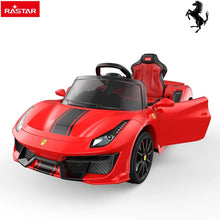 Licensed Ferrari 488 Pista Spider 12V Kids Ride on Car With Remote - Red