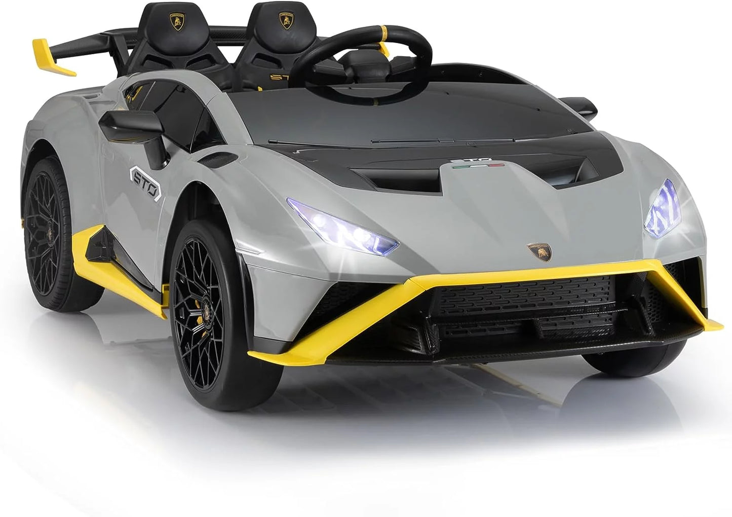 Lamborghini Huracan STO Drift 24V Children Ride on Car With a parental controller - Grey