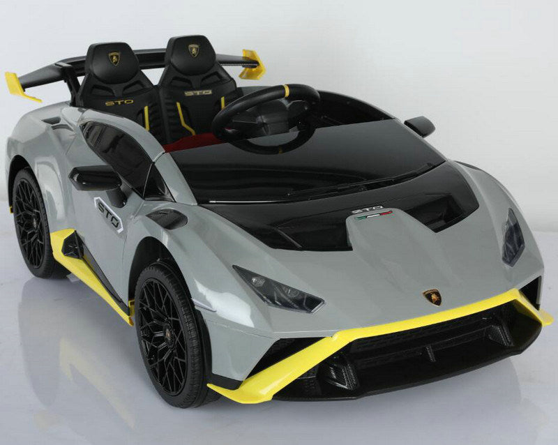 Lamborghini Huracan STO Drift 24V Children Ride on Car With a parental controller - Grey