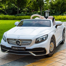 Licensed Maybach S650 Cabriolet 12V Kids Ride On Car With LCD MP4 Screen and parental controller  - White