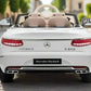 Licensed Maybach S650 Cabriolet 12V Kids Ride On Car With LCD MP4 Screen and parental controller  - White