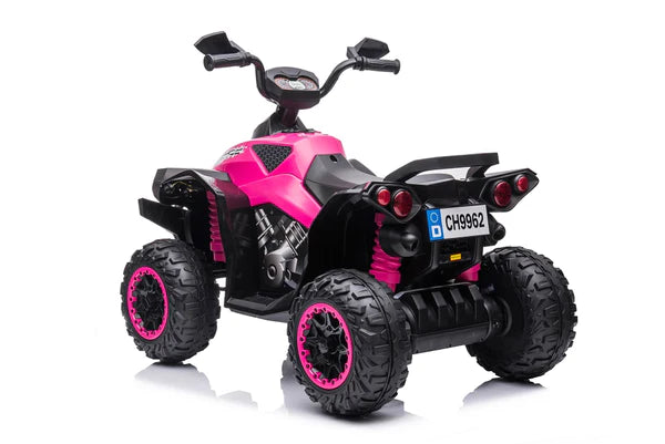 Pink quad 2025 bike 12v