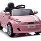 Kids Fiat 500 Pink 12v Electric Ride-on Car