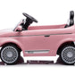 Kids Fiat 500 Pink 12v Electric Ride-on Car