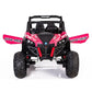 24V UTV-MX Kids 2 Seater Electric Ride On Buggy With MP4 Screen & Parental Control - Pink