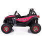 24V UTV-MX Kids 2 Seater Electric Ride On Buggy With MP4 Screen & Parental Control - Pink