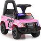 Police Foot To Floor Push Along Ride on Car with sirens and lights- in Pink