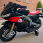 Aprilia RSV4 12V Ride On Kids Bike with Stabilisers - Red - Leather Seats EVA Wheels