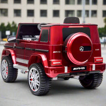 Licensed Mercedes G63 12V Optional High Door Kids Ride On Car - Paint Red