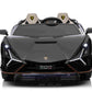 Lamborghini Sian 24V Kids Ride on Car 2 Seater with Remote & Drift Function - Black