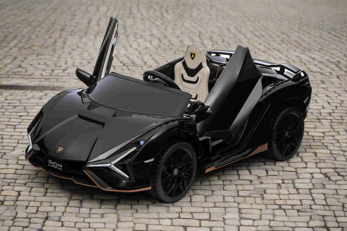 Lamborghini Sian 24V Kids Ride on Car 2 Seater with Remote & Drift Function - Black