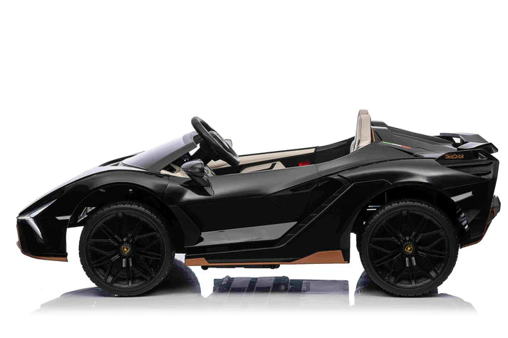 Lamborghini Sian 24V Kids Ride on Car 2 Seater with Remote & Drift Function - Black